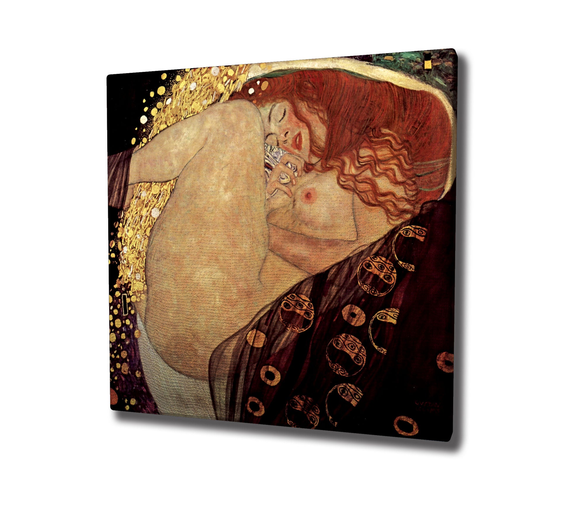 Pintura decorativa em tela com moldura – 45 x 45 cm – madeira – 100% tela