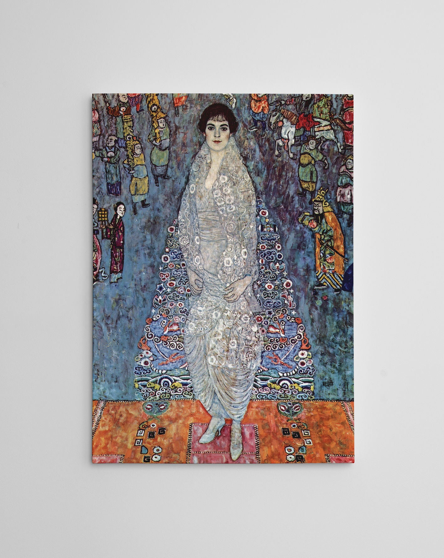 Quadro Decorativo Gustav Klimt - Tela Canvas 50x70cm com Moldura de Madeira - Impressão Digital Multicolor