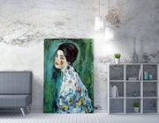 Quadro Decorativo Gustav Klimt - Tela Canvas 50x70cm com Moldura de Madeira - Impressão Digital Multicolor