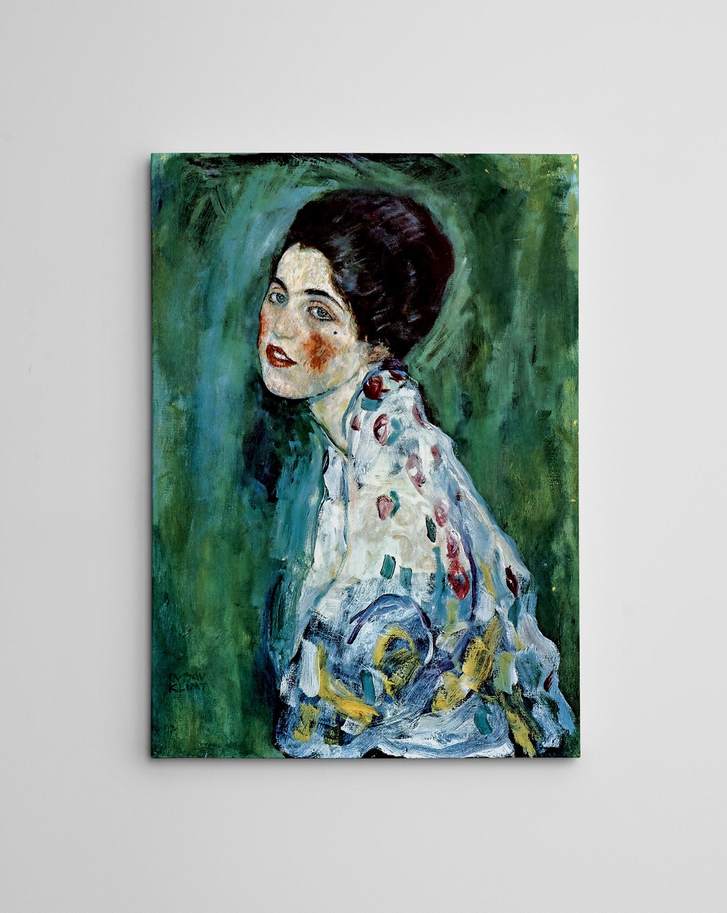 Quadro Decorativo Gustav Klimt - Tela Canvas 50x70cm com Moldura de Madeira - Impressão Digital Multicolor