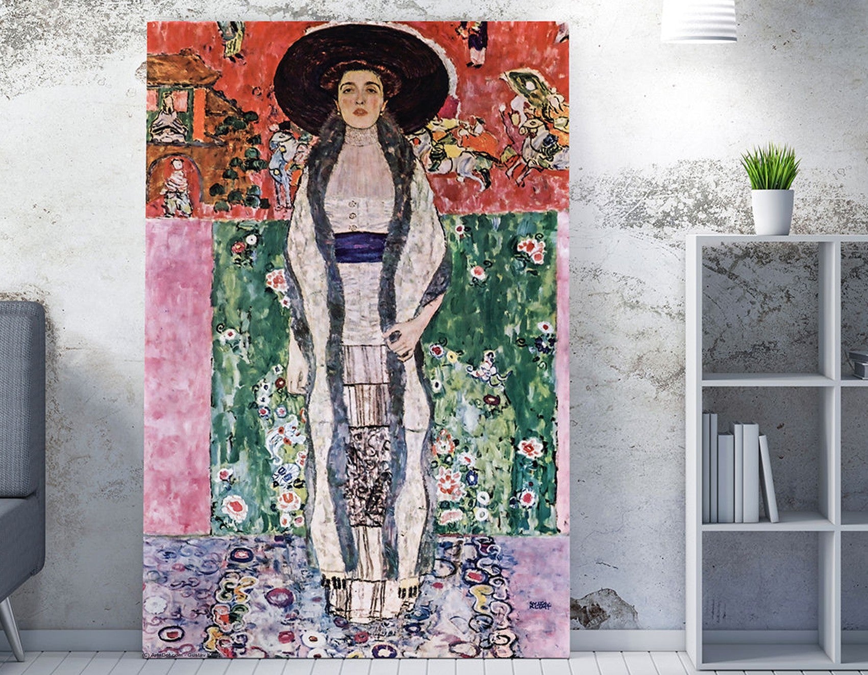 Quadro Decorativo em Tela 70x100cm - Impressão Digital Premium com Moldura de Madeira - Arte Multicolor para Decoração de Interiores