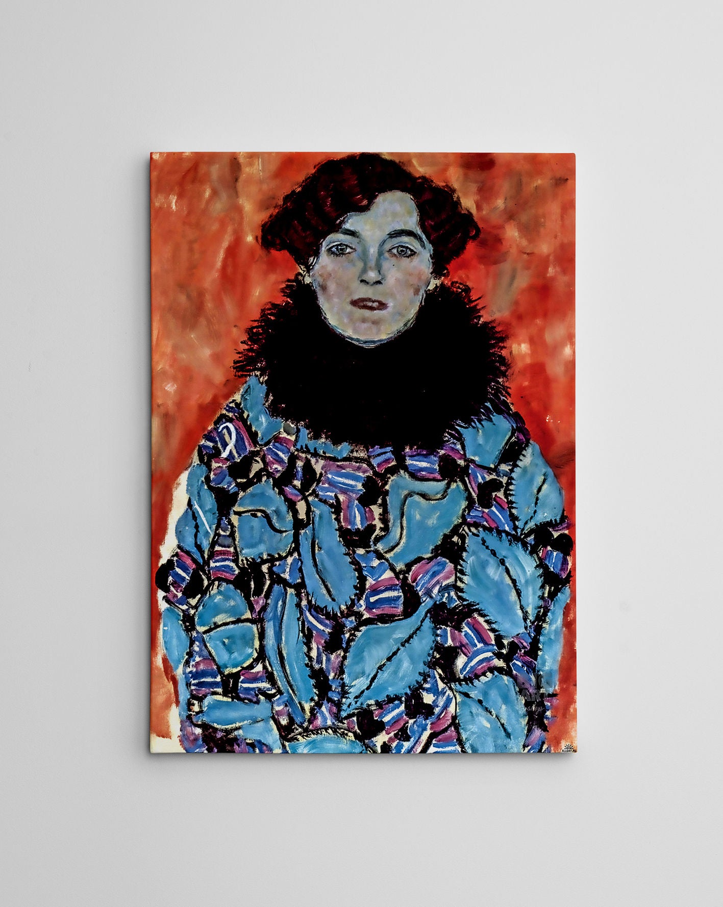 Quadro Decorativo Gustav Klimt - Impressão Digital em Tela 100% Canvas com Moldura de Madeira 70x100cm