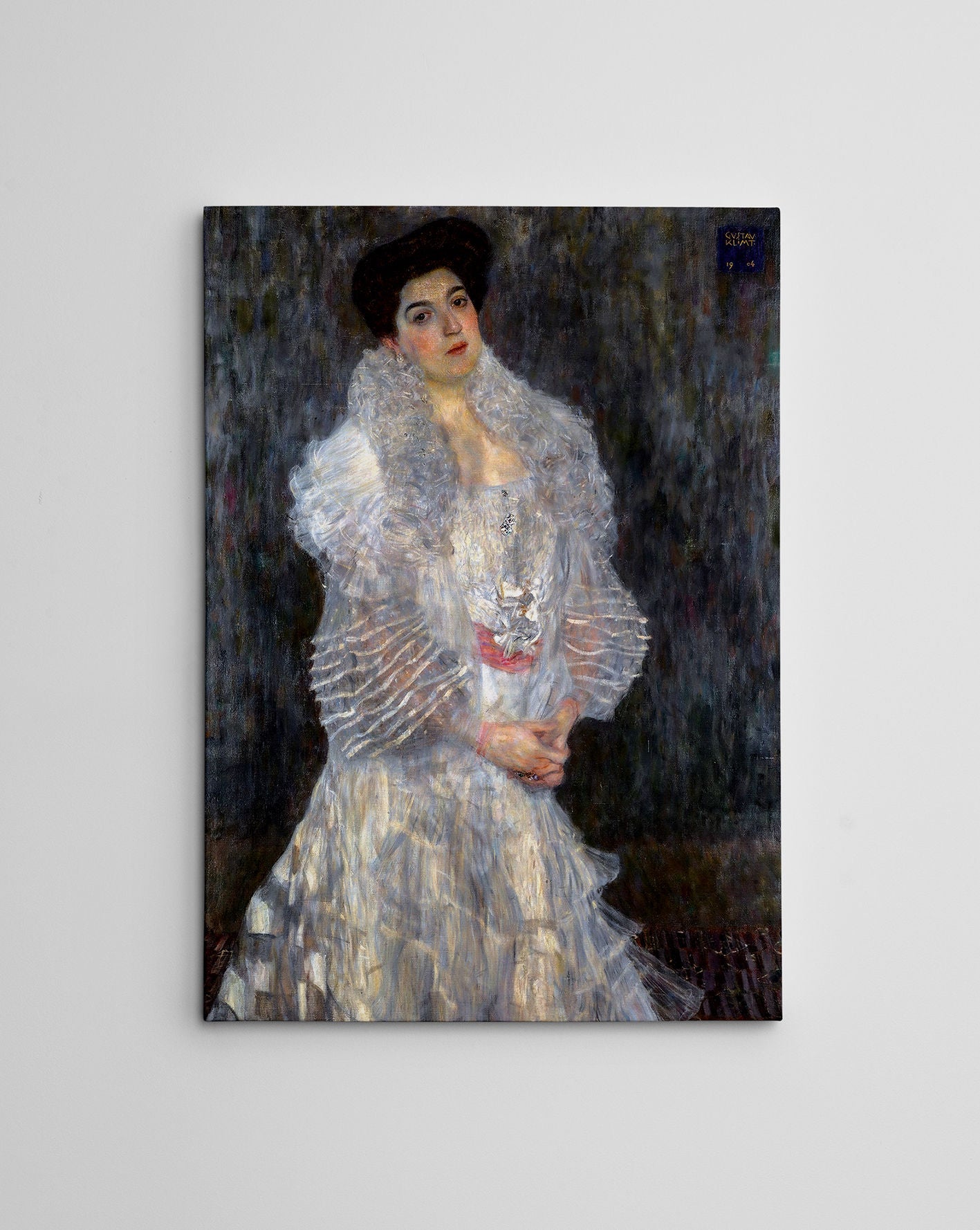 Quadro Decorativo Gustav Klimt - Impressão Digital em Tela 100% Canvas com Moldura de Madeira 70x100cm