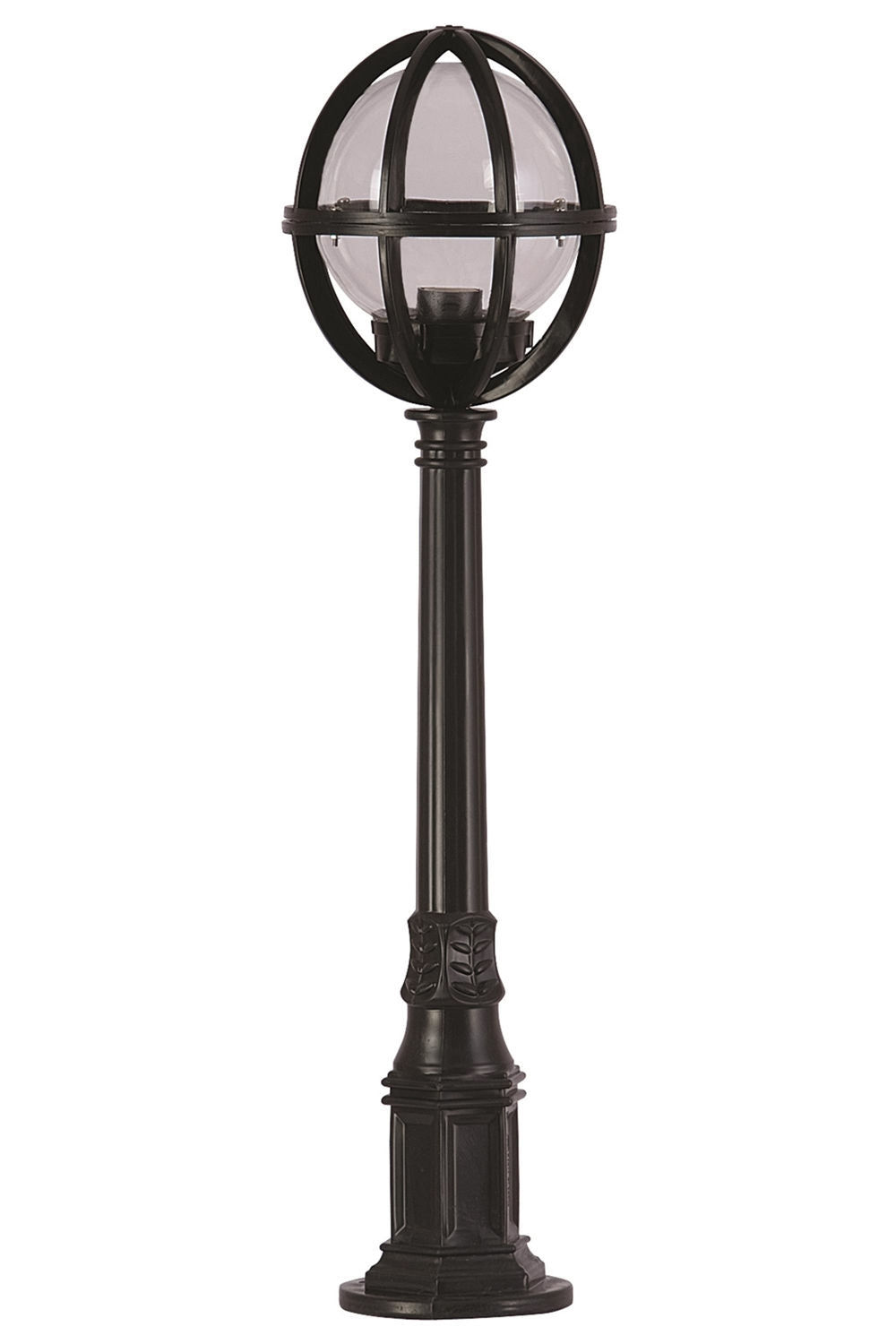 Candeeiro de Pé Externo – 95 cm x 23 cm – Preto – ABS e Acrílico