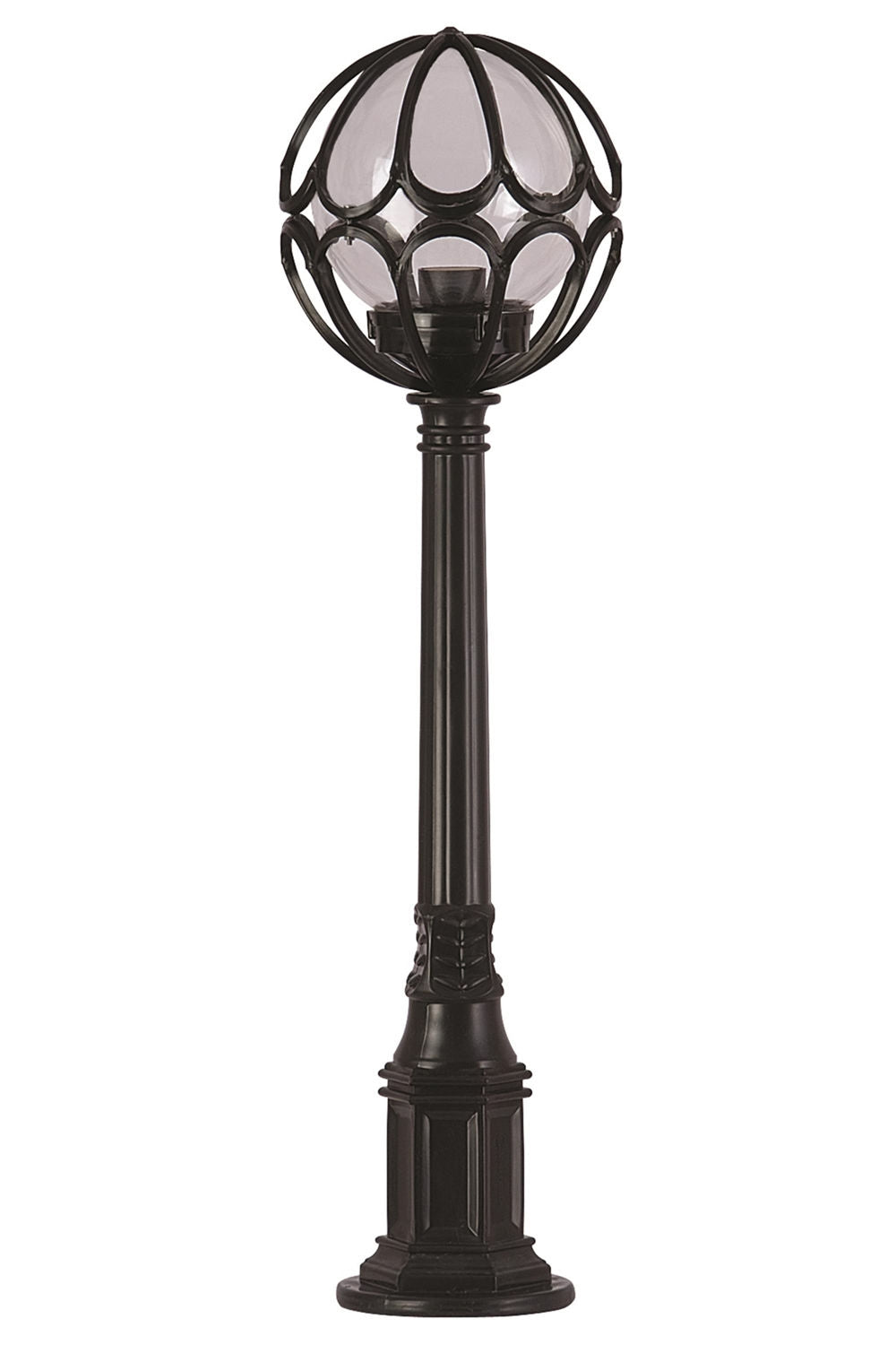 Candeeiro de Pé para área externa – 95 cm – Preto – ABS e Acrílico