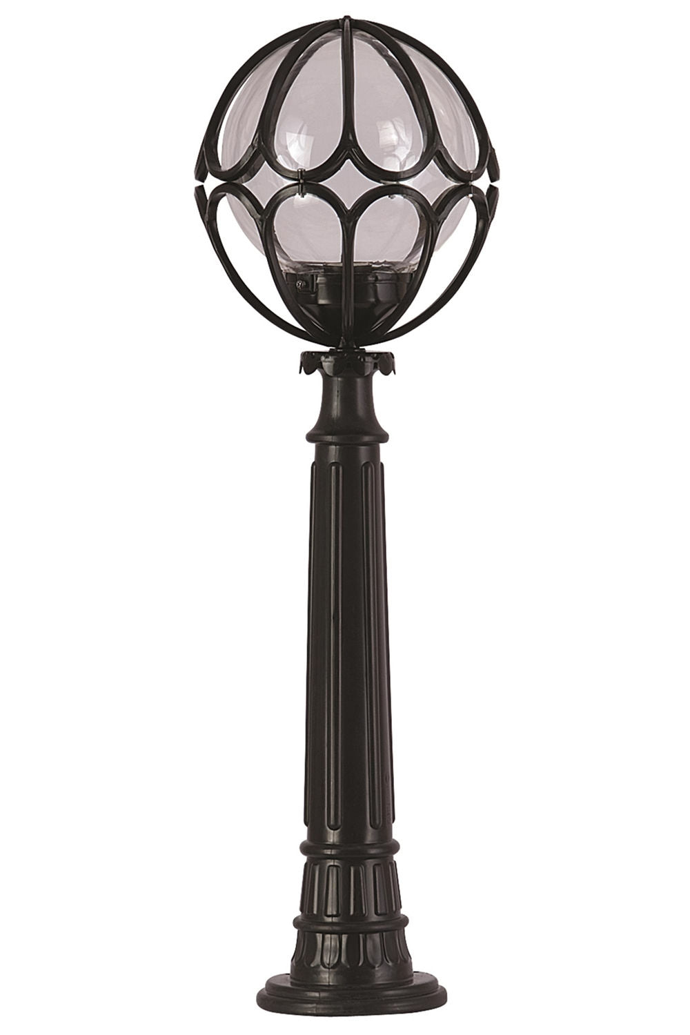 Candeeiro de Pé para área externa – 100 cm x 30 cm – Preto – ABS