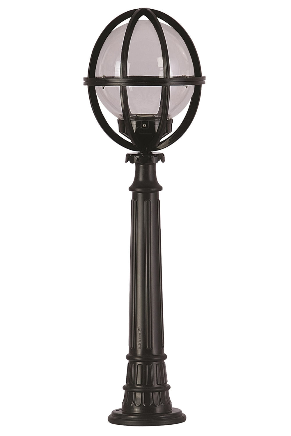 Candeeiro de Pé para área externa – 100 cm – Preto – ABS e acrílico