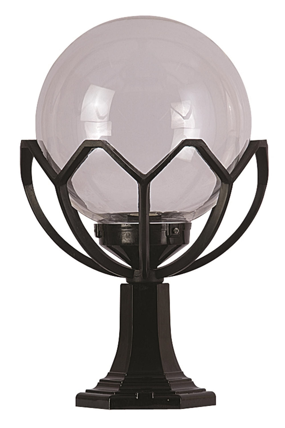 Candeeiro de Parede para Exterior – 52 cm x 35 cm – Preto – ABS/Acrílico