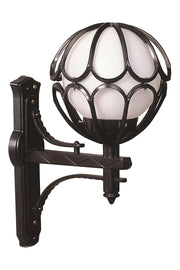 Candeeiro de Parede Externa - 35 x 23 cm - Preto - ABS