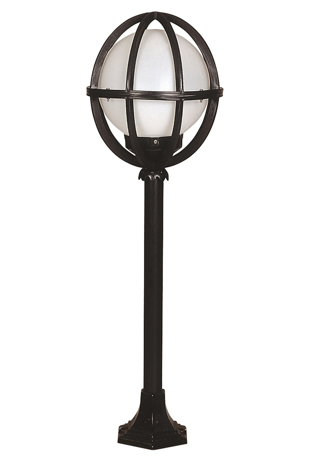 Candeeiro de Pé para Área Externa – 100cm x 30cm – Preto e Branco – ABS