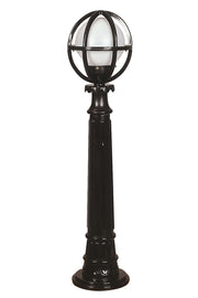 Candeeiro de Pé Externo – 90 cm – Preto e Branco – ABS e Polietileno