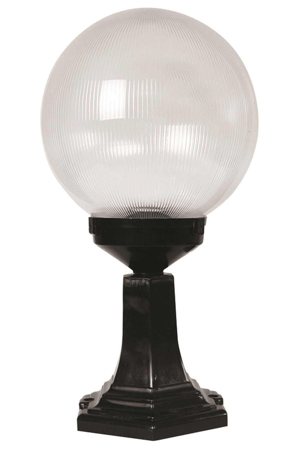 Candeeiro de Parede Externo – 47 cm x 25 cm – Preto – ABS/Acrílico