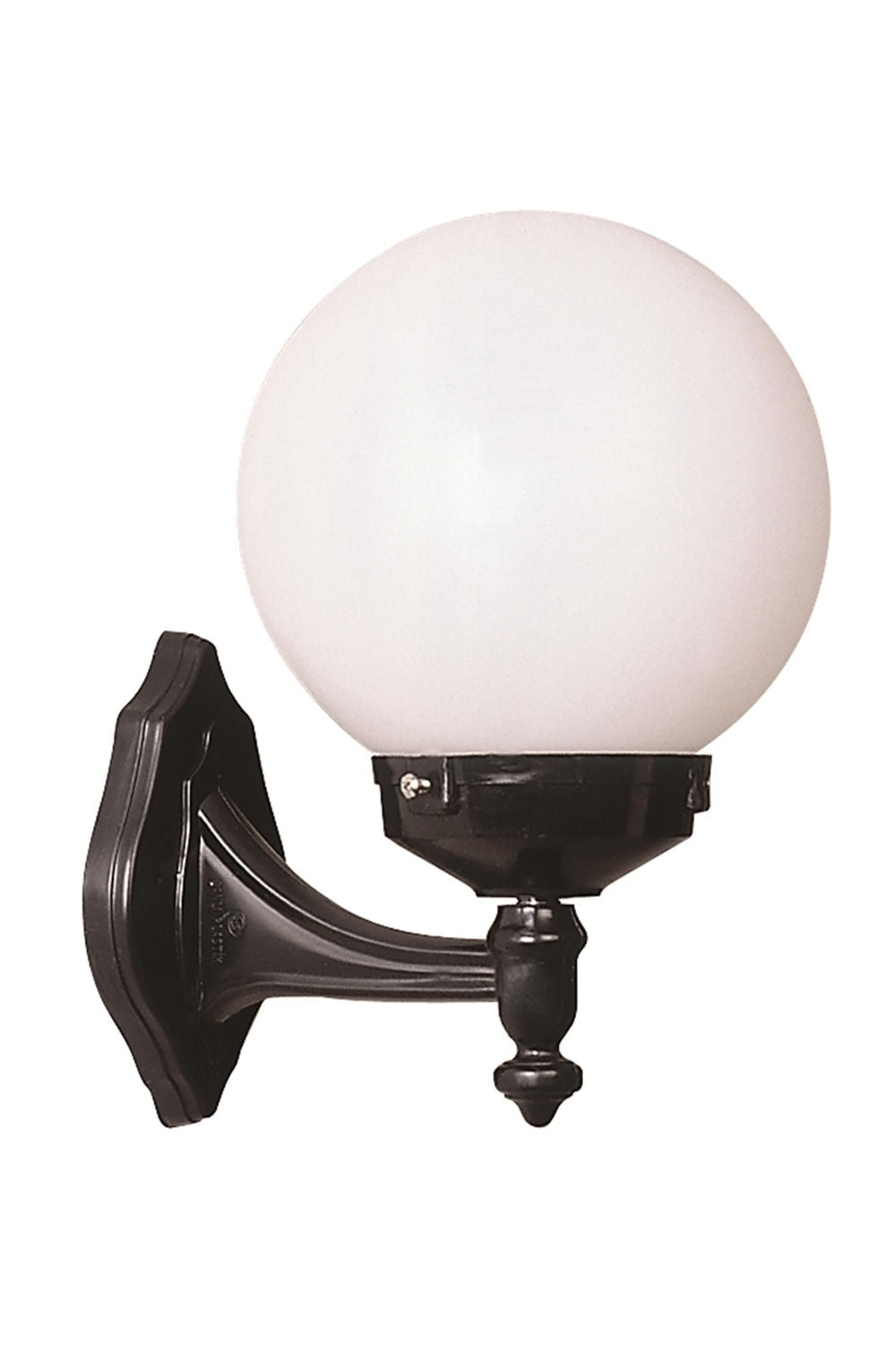 Candeeiro de Parede para Exterior – 30 cm – Preto e Branco – ABS