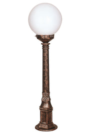 Candeeiro de Pé para Exterior – 90 cm – Marrom – ABS