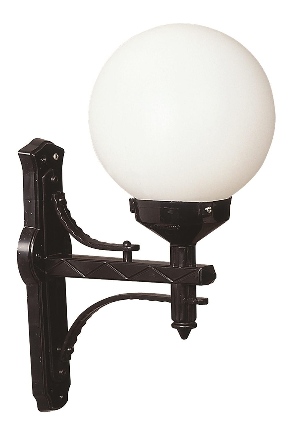 Candeeiro de Parede Externo – 55 cm – Preto e Branco – ABS