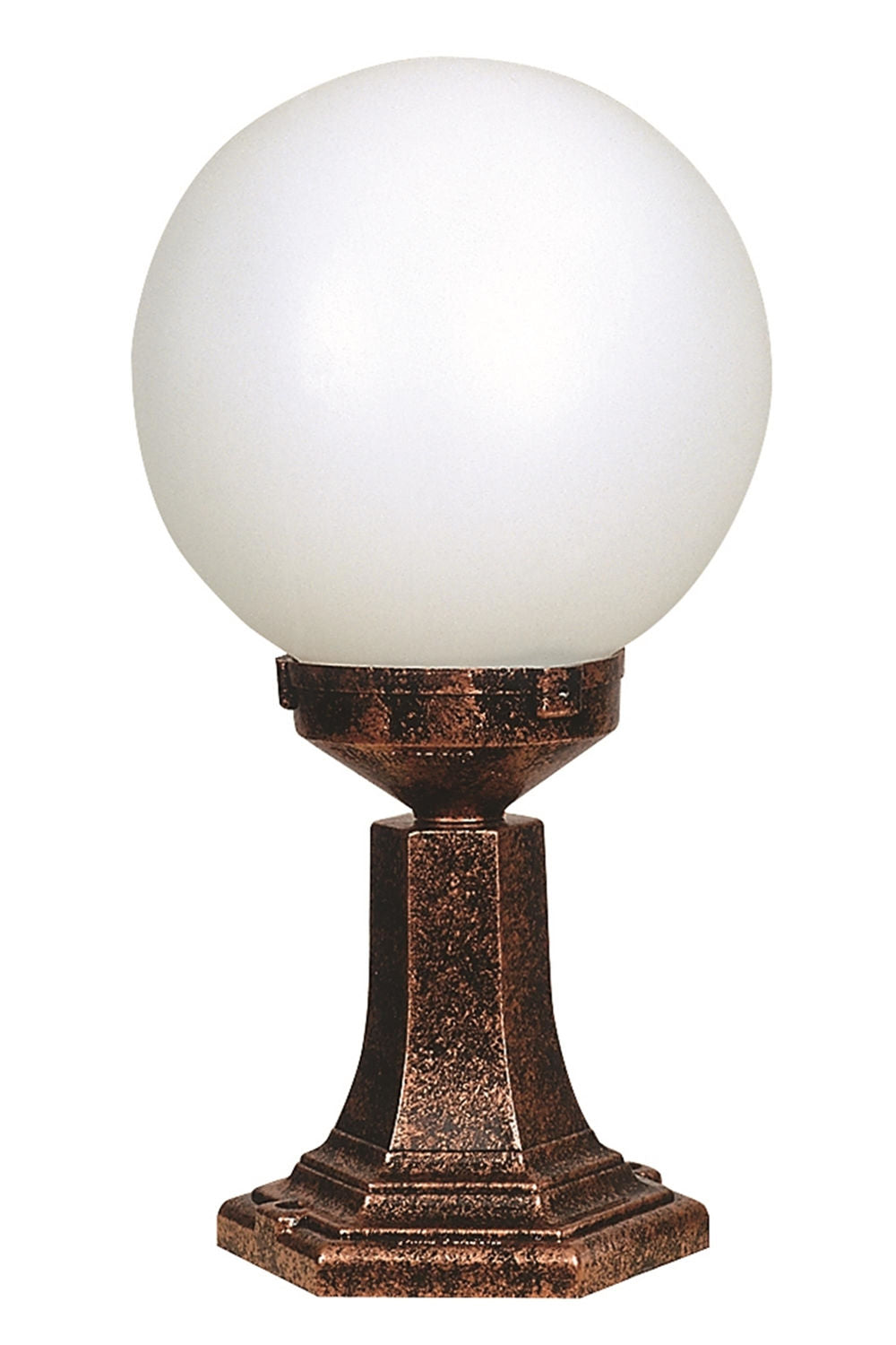 Candeeiro de Parede Externo – 46 cm x 25 cm – Marrom – ABS