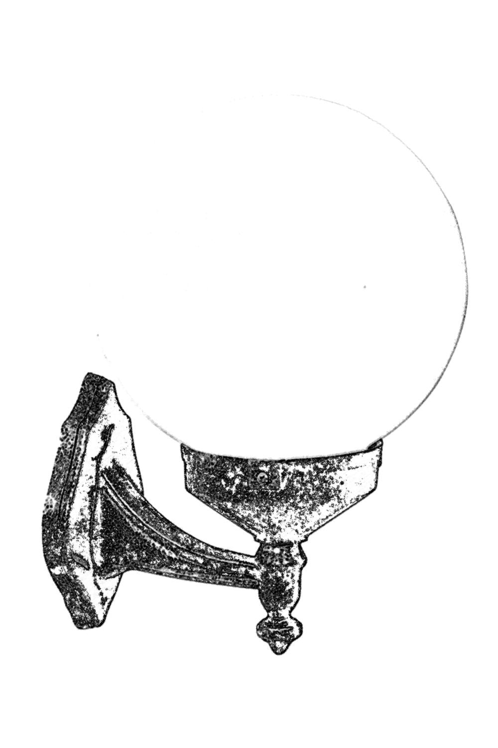 Candeeiro de Parede para Exterior – 35 cm – Marrom – ABS e Polietileno