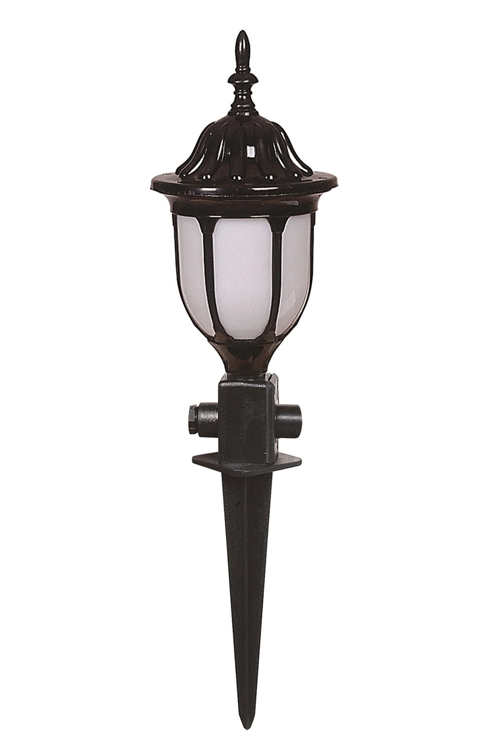 Candeeiro de Parede Externo – 55 cm x 16 cm – Preto e Branco – ABS e Acrílico