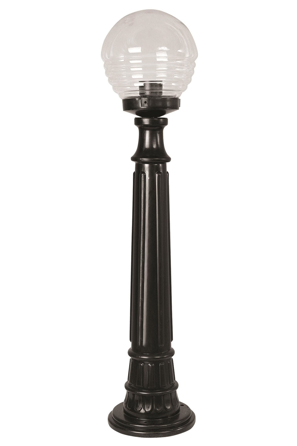 Candeeiro de Pé para Área Externa – 90 cm x 20 cm – Preto – ABS e Acrílico