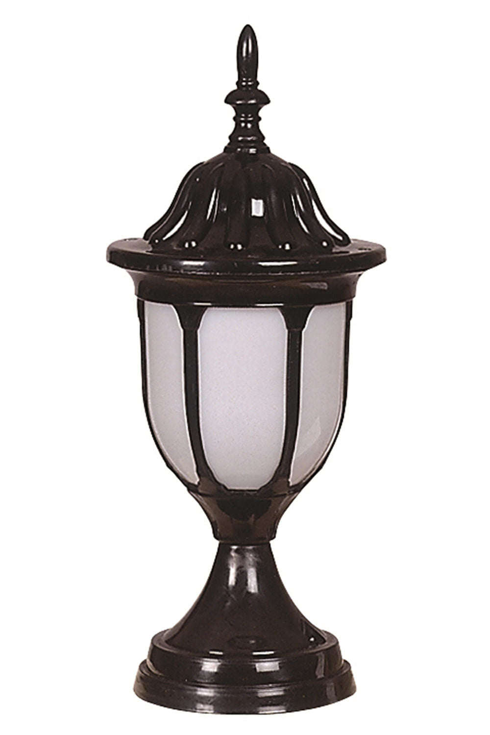 Candeeiro de Parede para exterior – 40 cm x 16 cm – Preto e Branco – ABS e Policarbonato