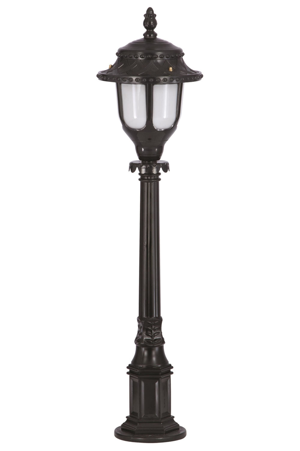 Candeeiro de Pé para área externa – 95 cm x 25 cm – Preto – ABS e policarbonato