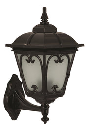 Candeeiro de Parede Exterior – 25 x 20 cm – Preto – ABS
