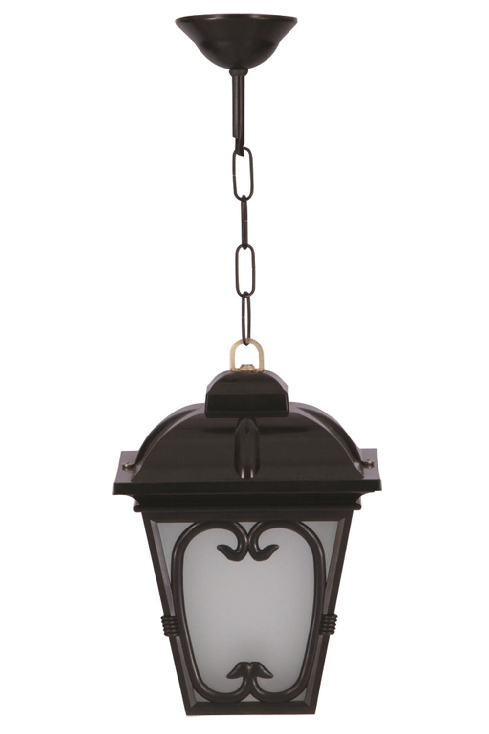 Candeeiro de Parede Externo – 55 cm – Preto e Branco – ABS e Policarbonato
