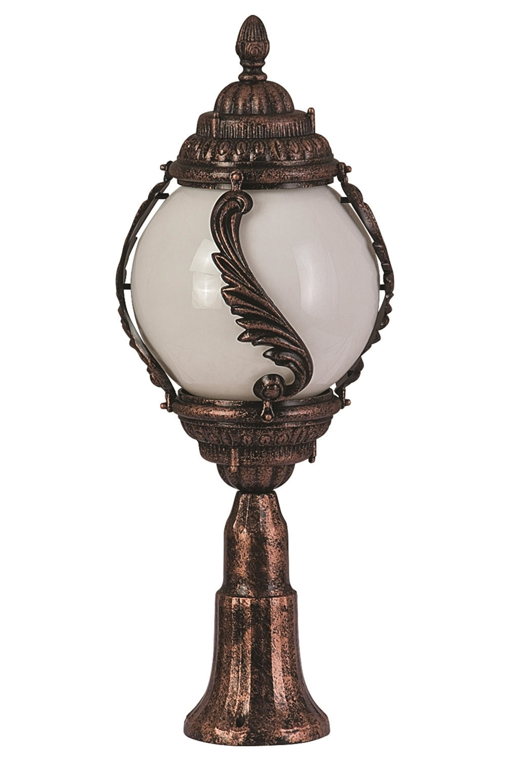 Candeeiro de Parede para Exterior – 70 cm x 30 cm – Marrom – ABS e Acrílico