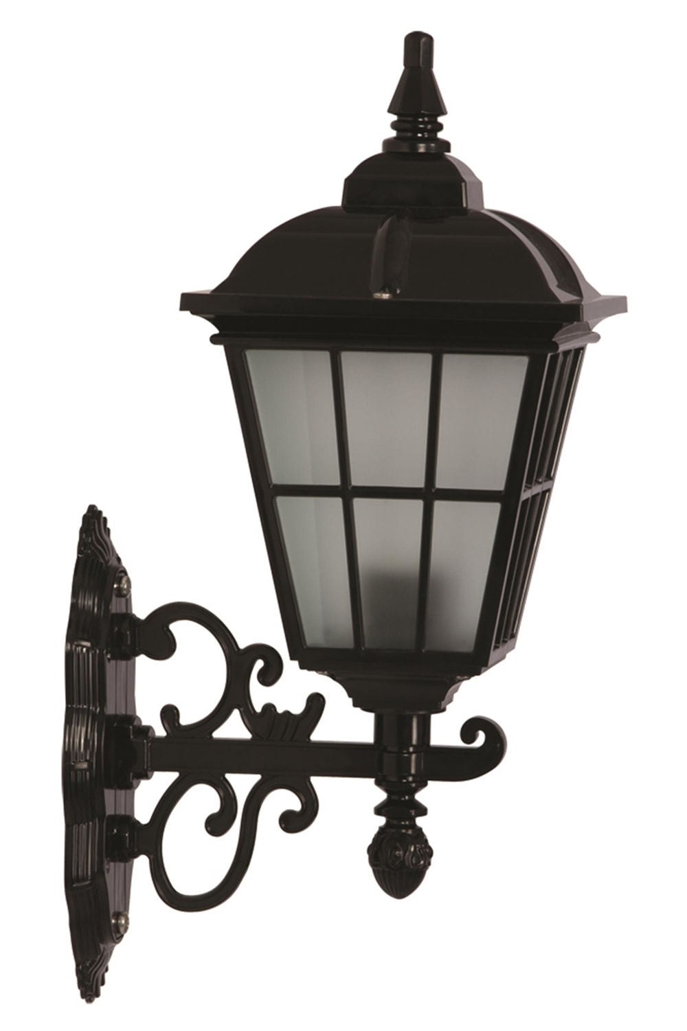 Candeeiro de Parede Externo – 28 x 20 cm – Preto – ABS