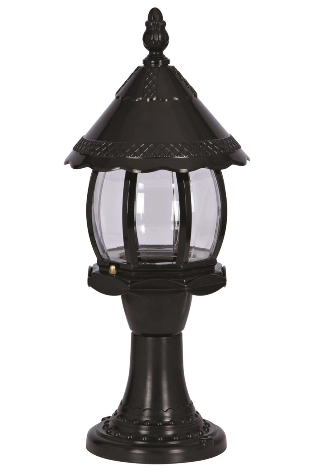 Candeeiro de Parede Externa – 53 cm – Preto – ABS e Policarbonato