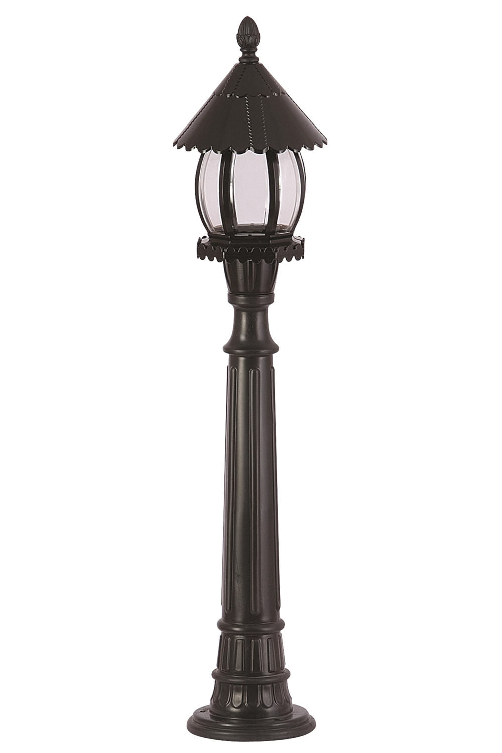 Candeeiro de Pé Externo – 100 cm x 20 cm – Preto – ABS/Acrílico
