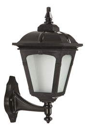 Candeeiro de Parede Exterior – 40 cm – Preto e Branco – ABS e Policarbonato