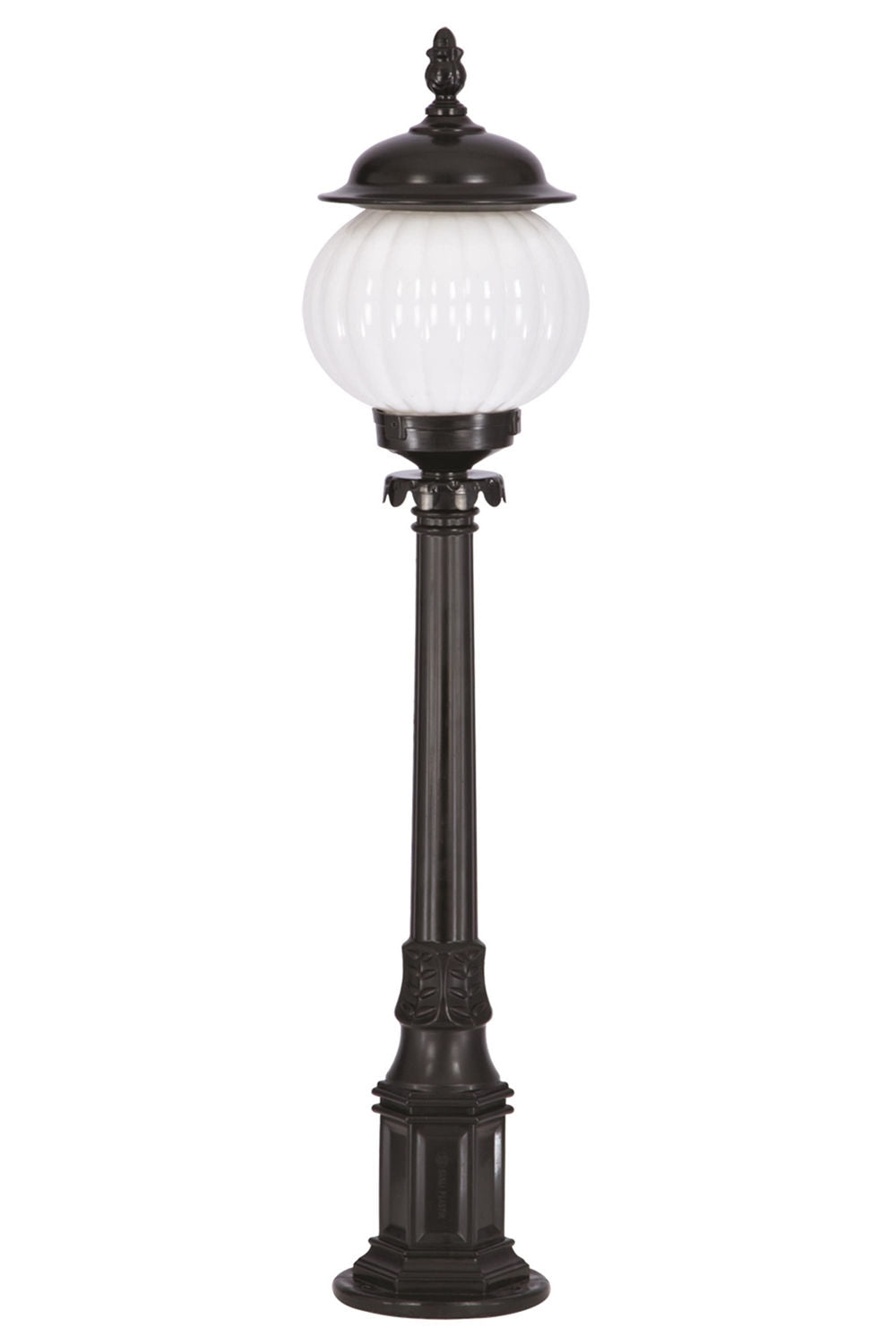 Candeeiro de Pé para Área Externa – 100 cm – Preto – ABS e Acrílico