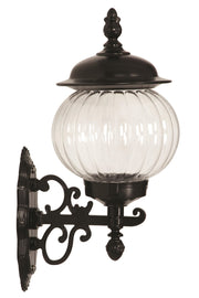 Candeeiro de Parede Externa – 48 cm – Preto – ABS e acrílico