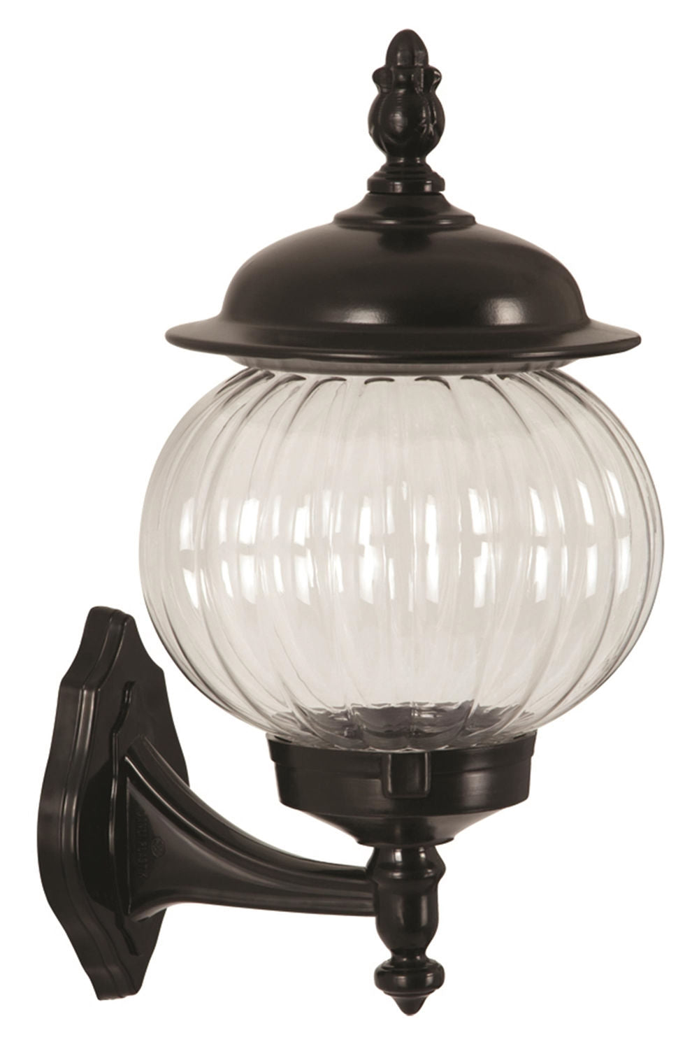 Candeeiro de Parede para Exterior – 42 cm – Preto – ABS e Acrílico