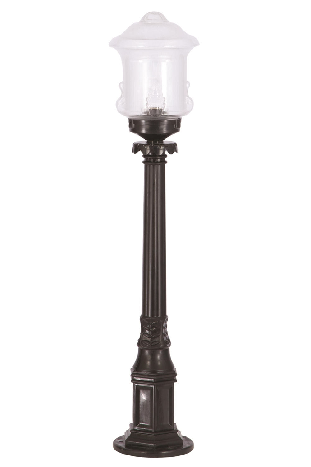 Candeeiro de Pé para área externa – 83 cm x 20 cm – Preto – ABS e acrílico