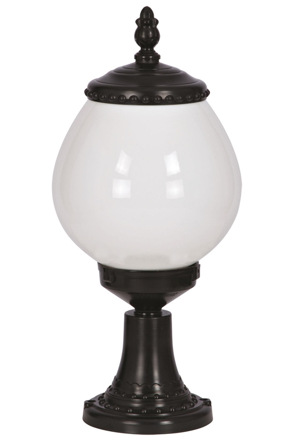 Candeeiro de Parede para exterior – 45 cm x 25 cm – Preto e Branco – ABS e acrílico
