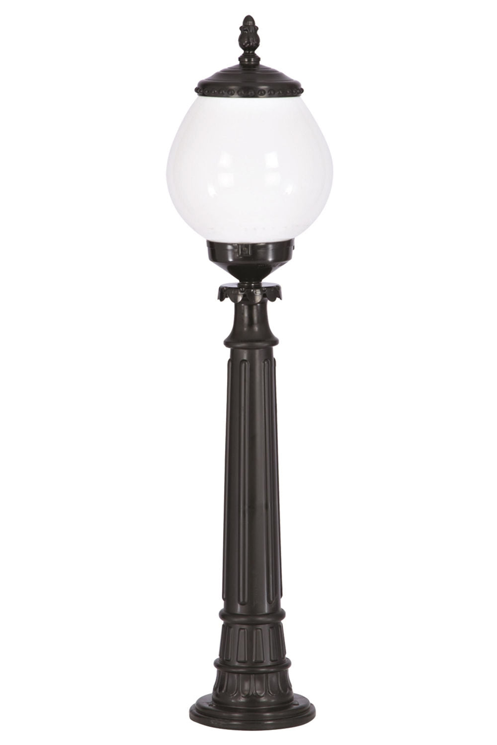 Candeeiro de Pé para área externa – 90 cm x 25 cm – Preto e Branco – ABS