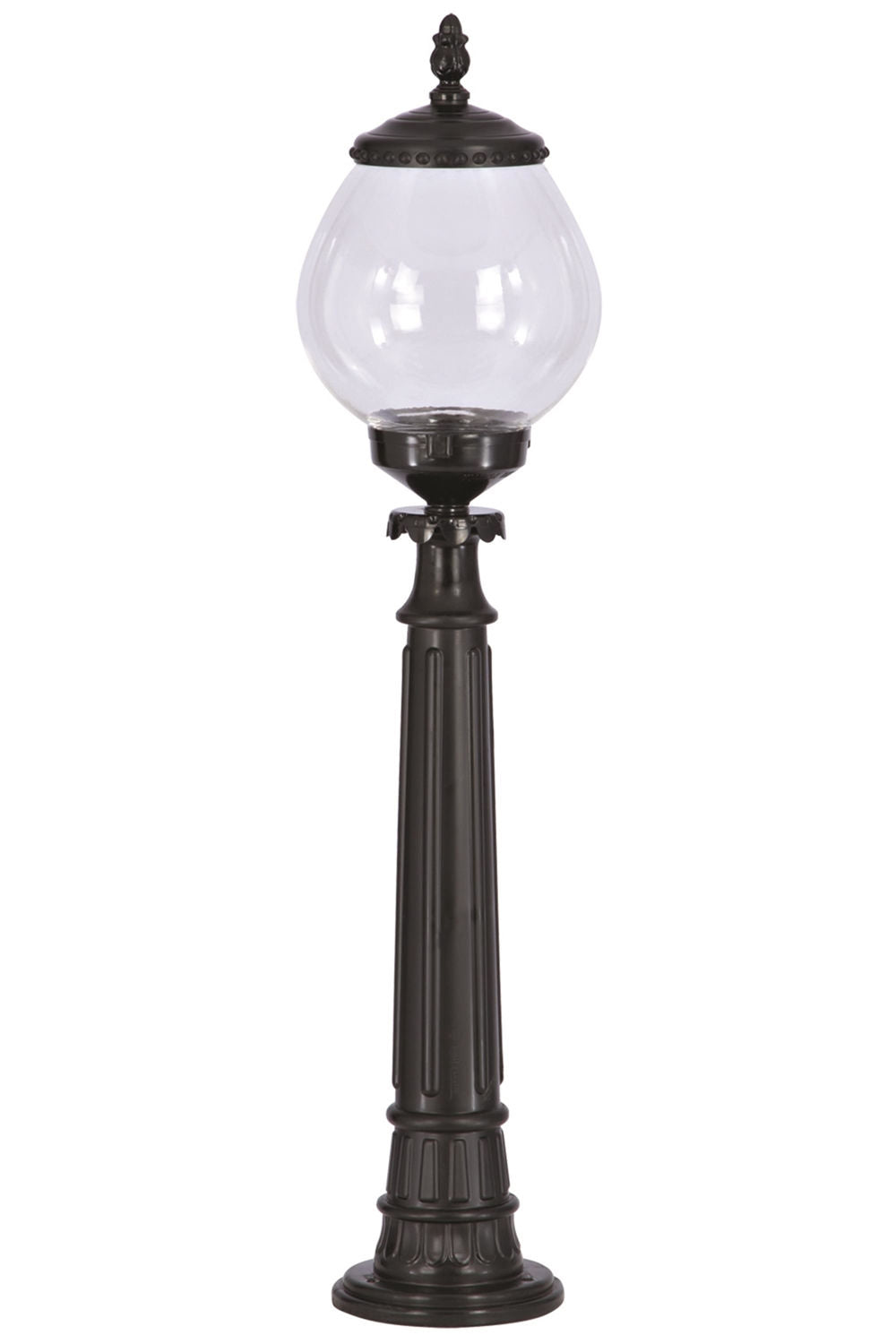 Candeeiro de Pé Externo – 95 cm – Preto – ABS e Acrílico