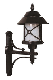 Candeeiro de Parede para Exterior – 63 cm – Preto e Branco – ABS e Policarbonato