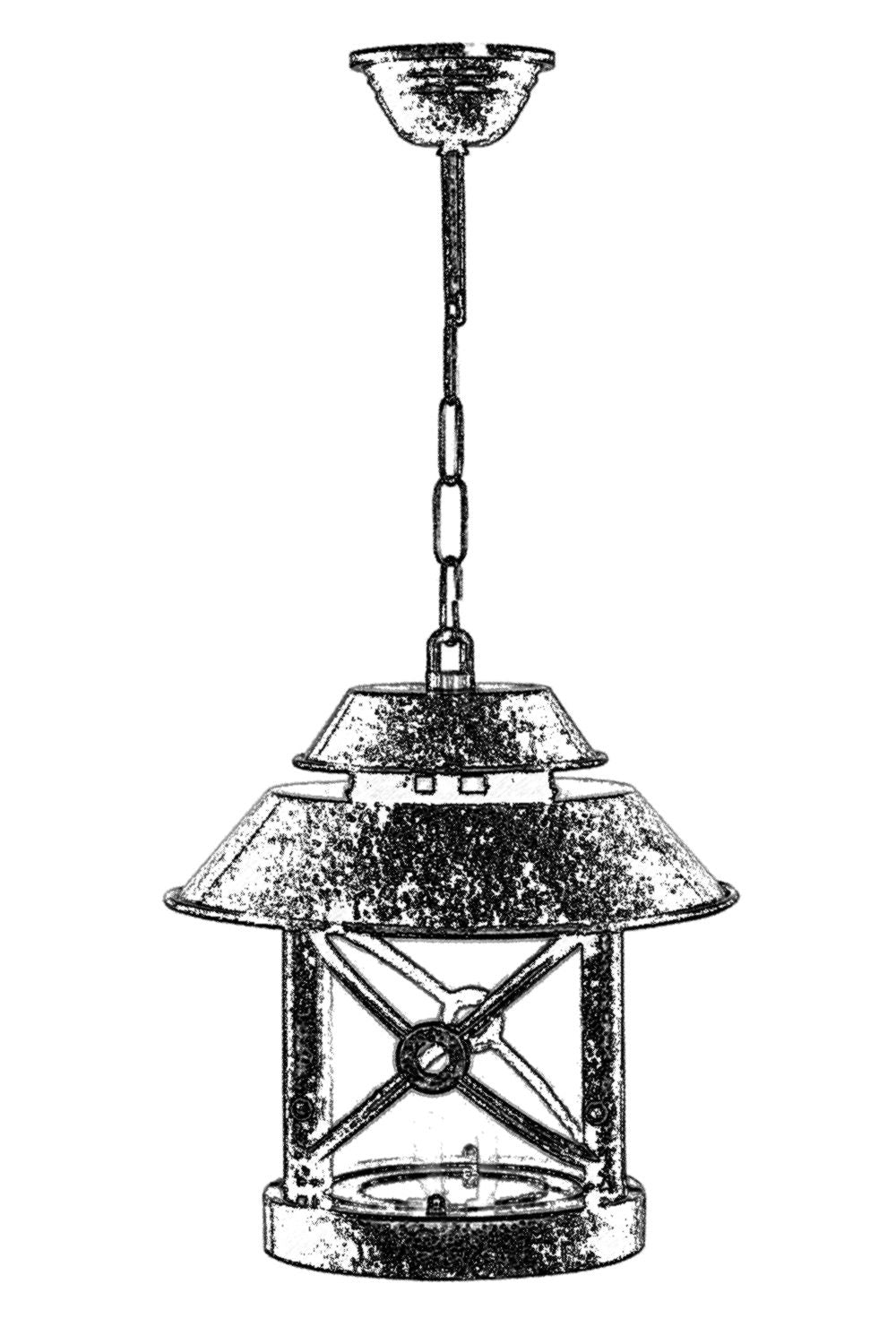 Candeeiro de exterior-Bfe-68199-Marrom