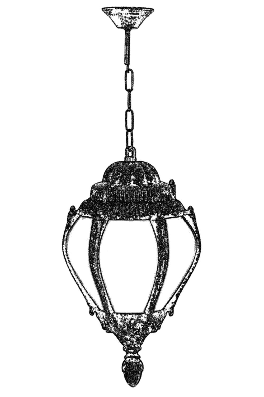 Candeeiro de exterior-Bfe-68202-Marrom