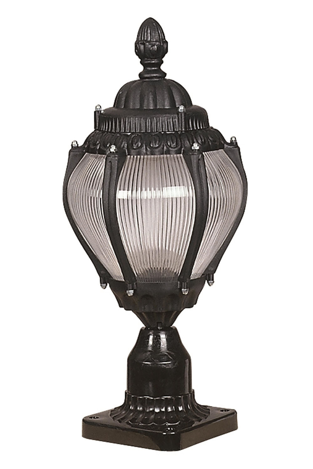 Candeeiro de Parede para Exterior – 40 cm x 20 cm – Preto – ABS e Acrílico