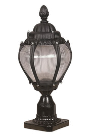 Candeeiro de Parede para Exterior – 40 cm x 20 cm – Preto – ABS e Acrílico