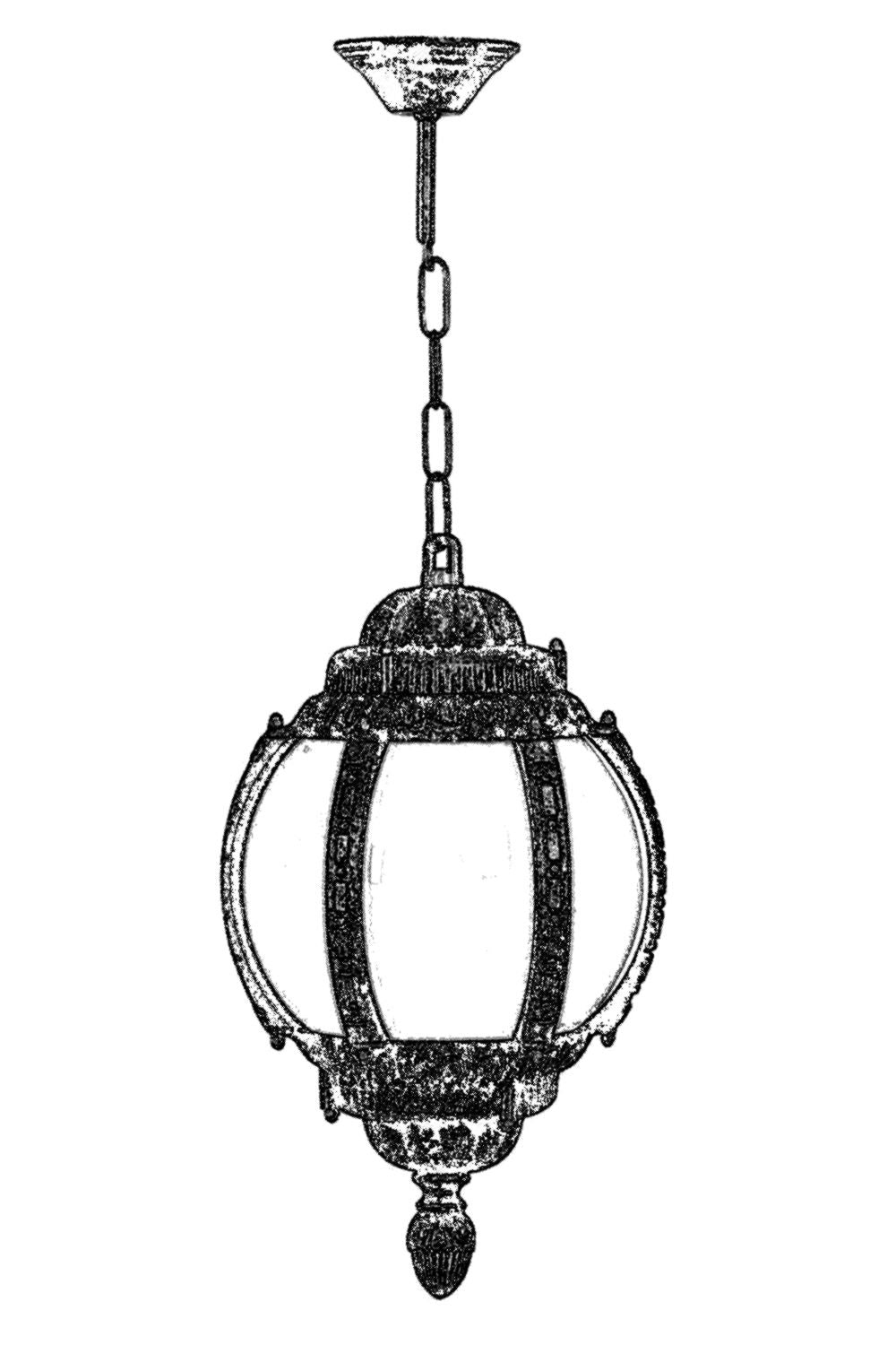 Candeeiro de exterior-Bfe-68203-Marrom