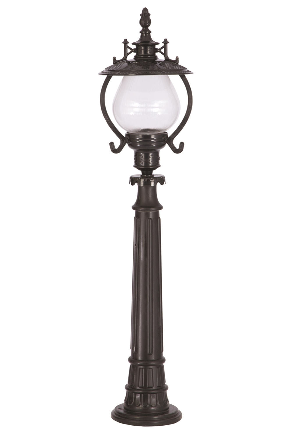 Candeeiro de Pé para Área Externa – 107 cm x 25 cm – Preto – ABS/Acrílico