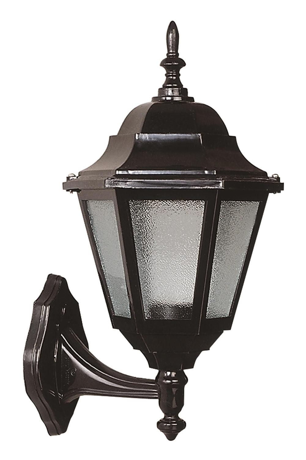Candeeiro de Parede de Exterior – 28 x 23 cm – Preto – ABS e Policarbonato