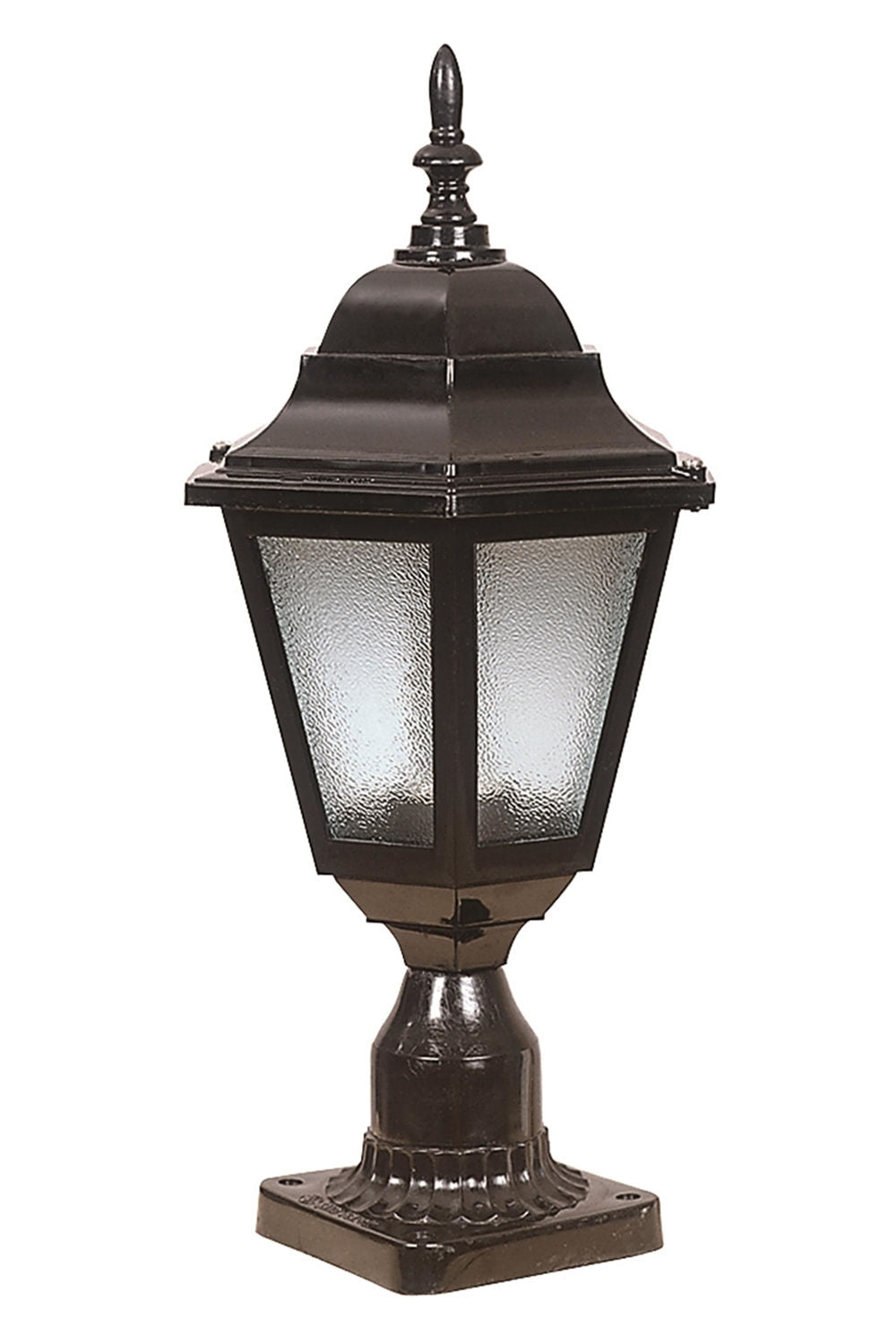 Candeeiro de Parede para exterior – 47 cm x 23 cm – Preto – ABS e policarbonato