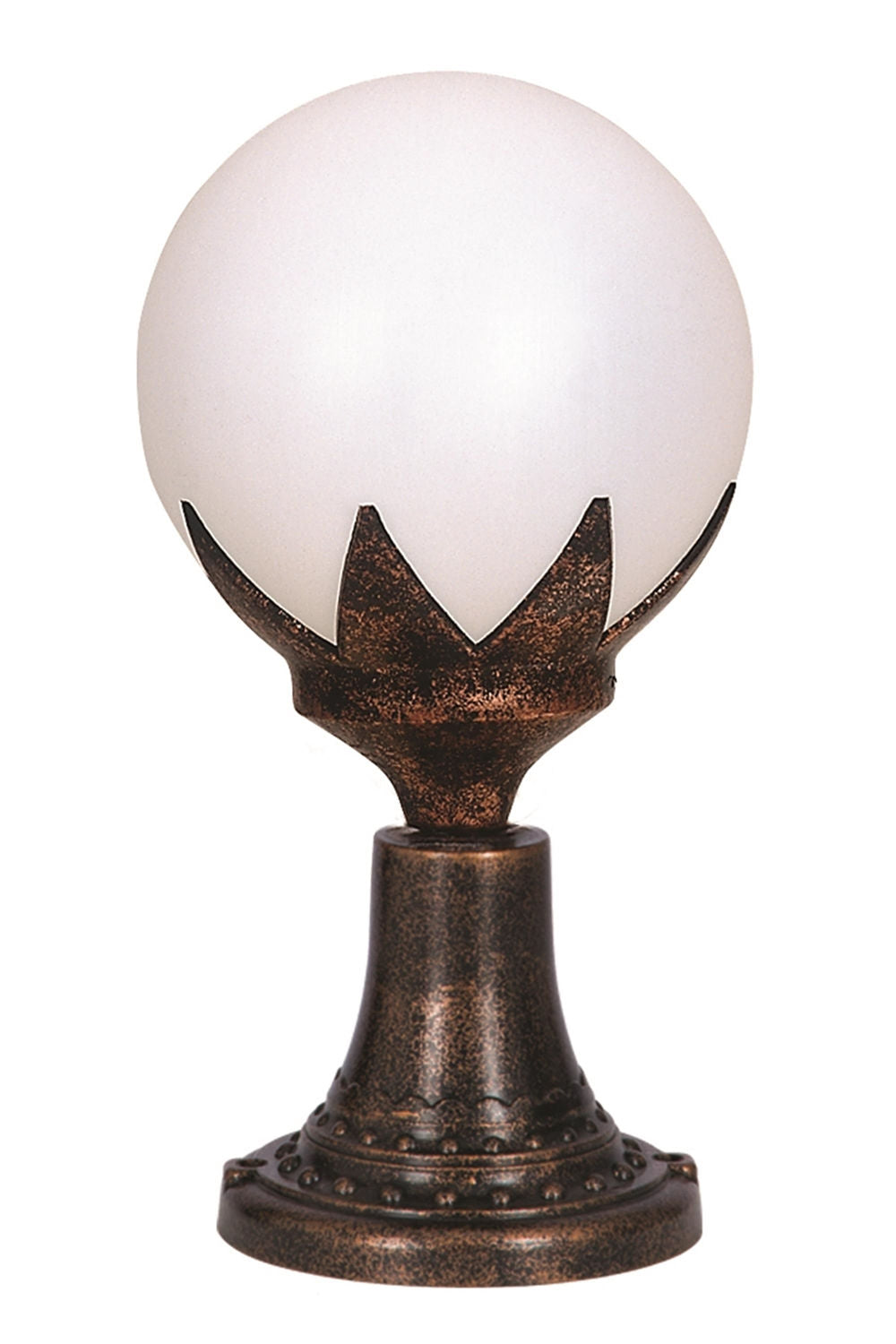 Candeeiro de Parede Externo – 47 cm x 25 cm – Marrom – ABS e Polietileno