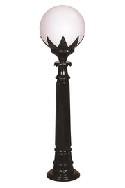 Candeeiro de Pé Externo – 95 cm x 25 cm – Preto e Branco – ABS e Polietileno
